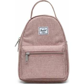 👉 Rugzak rose polyester roze Herschel Nova Mini Ash Crosshatch 828432502929