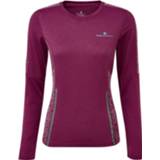 👉 Longsleeve XS vrouwen Ronhill Life Night Runner Tee Grape/Jade - Dames 5051508543617