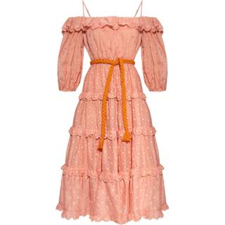 👉 Dress m vrouwen roze with open shoulders