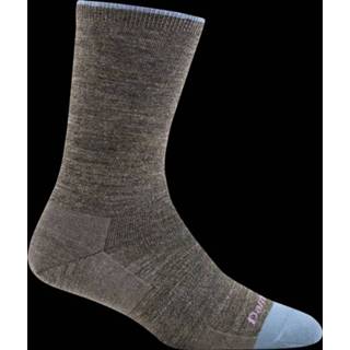 👉 Sock vrouwen Darn Tough Solid Basic Crew Lightweight Lifestyle Taupe Dames