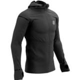 👉 Zwart m Compressport Winter Insulated 10/10 Waterproof Jacket Black - Hardloopjas 7630102520118