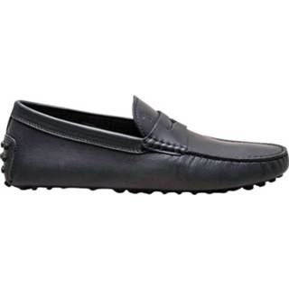 👉 Moccasins male blauw Nuovo Gommino Mocassins en veau patiné avec patte décorative