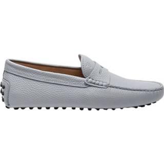 👉 Moccasins male grijs Nuovo Gommino Mocassins en veau grainé avec patte décorative
