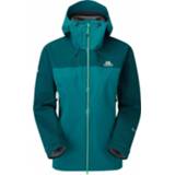 👉 Regenjas turkoois zwart 8 vrouwen Mountain Equipment - Women's Saltoro Jacket maat 8, turkoois/zwart 5053817225055