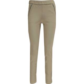 👉 Pantalon vrouwen olijf zwart met elastische band | Zene 4030187493292