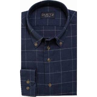 👉 Casual overhemd XXL XL l m s active Duetz 1857 brushed 8719902043412 8719902043535