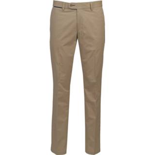 Broek katoen active beige bruin Eagle & Brown biologisch structuur stretch 8719902082978