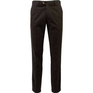 👉 Bruin katoen active Eagle & Brown chino stretch biologisch structuur donkerbruin 8719902070050 8719902069986
