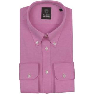 Over hemd m active bruin rood Eagle & Brown casual organic cotton overhemd print 8719902085764