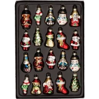 👉 Multi glas active 20x Kersthangers kerstfiguurtjes van 5 cm