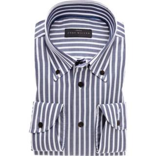 👉 Over hemd active blauw John Miller overhemd buttondown gestreept 8719631482735