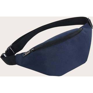 👉 Unisex waterdichte heuptas buikzakken portemonnee (donkerblauw)