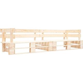 👉 Tuinbank hout bruin Vidaxl 2-zits Pallet Naturel 8719883709871