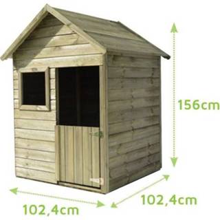 👉 Houten speelhuisje male Emy 102x102x156cm 3222877059203