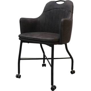 👉 Eetkamerstoel Floria met arm luxor antraciet