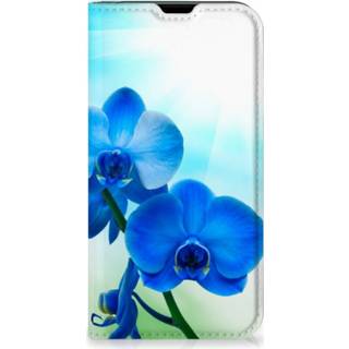 👉 Orchidee blauw IPhone 13 Pro Smart Cover - Cadeau voor je Moeder 8720632260161