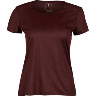👉 On - Women's Performance-T - Hardloopshirt maat XL, purper/rood/bruin