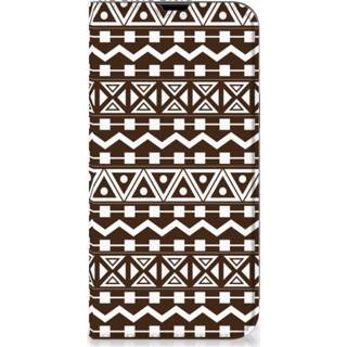 👉 Bruin IPhone 13 Pro Max Hoesje met Magneet Aztec Brown 8720632105813