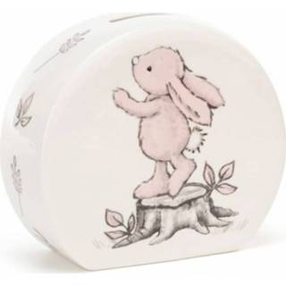 👉 Spaarpot active roze Jellycat Basful pink bunny