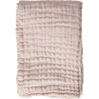 👉 Wiegdeken roze active Mies&Co Mousseline 75x100 cm. - Soft Pink 7439638056043