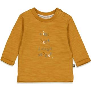 👉 Longsleeve geel 56 active Feetje Repeat - Griddly Bear Ochre Yellow, Maat: 8718751541186