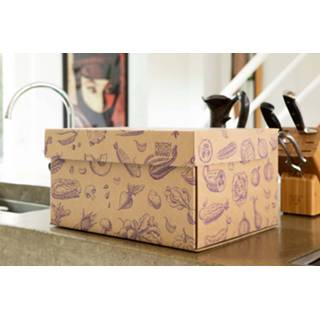 👉 Multi Color karton alle leeftijden rechthoek modern Dutch Design Brand Storage Box Vegetables 9789490750701