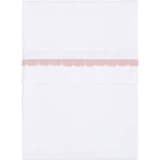 👉 Wieglaken roze wit reef misty pink baby's Only / 80 x 100 cm 8720512361353