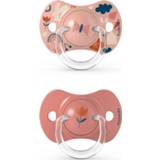 👉 Speen roze silicone active fopspenen Duo Suavinex Forest Reversible 6-18 mnd Pink 8426420075077