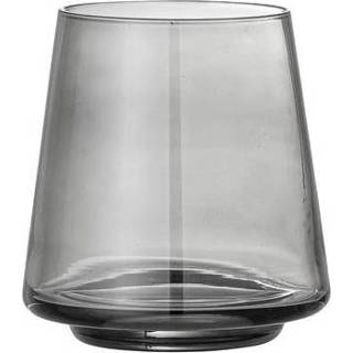 👉 Drinkglas glas scandinavisch grijs Bloomingville Yvette Set van 4 5711173267750