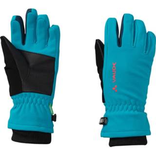 👉 Glove uniseks 4 blauw zwart Vaude - Kid's Rondane Gloves Handschoenen maat 4, zwart/blauw 4062218228030