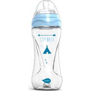 👉 Babyfles blauw meisjes baby's Nuvita Anti - Koliek Mimic Collection 330ml in lichtblauw 5350555012825