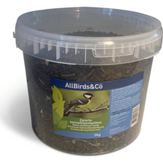 👉 Zonnebloempit zwarte Allbirds&Co Zonnebloempitten In Emmer - Voer 2 kg 8711621976477