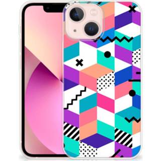 👉 Houten blok IPhone 13 mini TPU Hoesje Blokken Kleurrijk 8720632463005