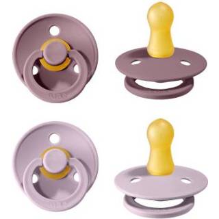 👉 Speen lila jongens kleurrijk BIBS fopspeen Colour Dusky / Heather 0-6 maanden, 2 st. 5713795198825