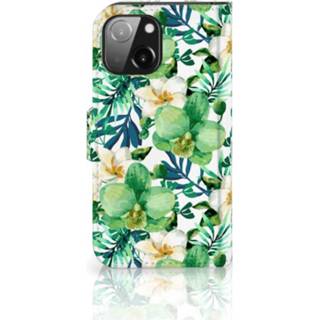 👉 Orchidee groen IPhone 13 Mini Hoesje 8720632424938