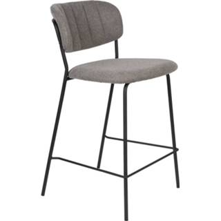 👉 Barkruk metaal stof active belgi barkrukken grijs zwart 24Designs Arliss - Set Van 2 Zithoogte 65 Cm 8720195950929