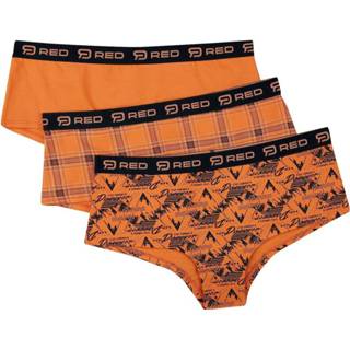 👉 Pantie oranje vrouwen m R.E.D. by EMP - 3 Set of Orange Panties in Block Colour and with Pattern Pantyset 4064854234505