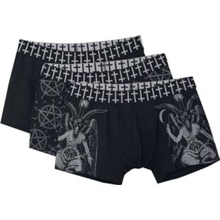 👉 Boxershort zwart mannen m Gothicana by EMP - Black Boxershorts Set with Prints Bxershortset 4064854234550