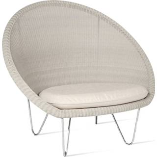 👉 Tuinstoelen belgi active beige polyethyleen RVS staal Vincent Sheppard Gipsy Cocoon Lounge Chair - Lloyd Loom Onderstel Quick Ship Actieset 8720195953913