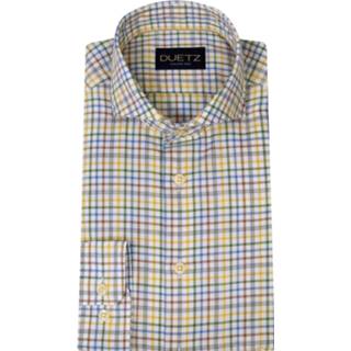 👉 Casual overhemd m XXL XL active s l groen blauw geel Duetz 1857 katoenen cutaway ruitje en 8719902077790 8719902077776