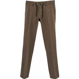 👉 Pantalon katoen male groen Mason's Milano jogger taupe