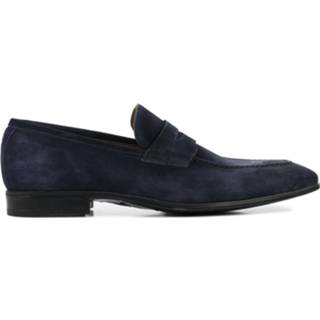 👉 Instappers blauwe suede rubber herenschoenen male blauw Giorgio 27303 Donkerblauwe instapschoen (Blu scuro)