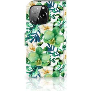 👉 Orchidee groen IPhone 13 Pro Hoesje 8720632823755