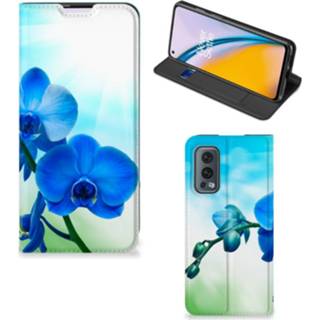 👉 Orchidee blauw OnePlus Nord 2 5G Smart Cover - Cadeau voor je Moeder 8720632976048