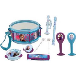 👉 Muziekset meisjes blauw LEXIBOOK Disney De IJskoningin met zeven instrumenten 3380743063720