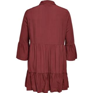 👉 Blousejurk viscose vrouwen rood 'Kanira' 5715206787444