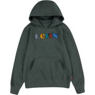 Hoodie groen katoen mix jongens kinderen Levi's® Kids donkergroen 3665115451412