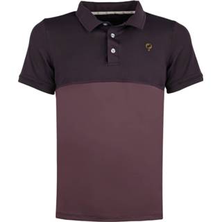 👉 Poloshirt violet polyester l male paars Q1905 Q polo shirt antwerpen night shade/vintage 8719815015087