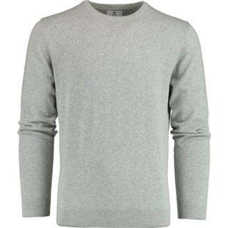 👉 Pullover blauw grijs katoen l truien male Bos Bright Blue Rince r-neck flat kn 21305ri02bo/941 grey mel 8720008691049 8720008691070