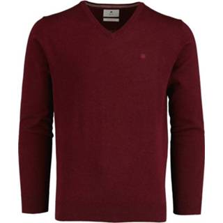 👉 Pullover blauw katoen l truien male bordeaux Bos Bright Blue Vince v-neck flat kn 21305vi01bo/671 port 8720008691582 8720008691612